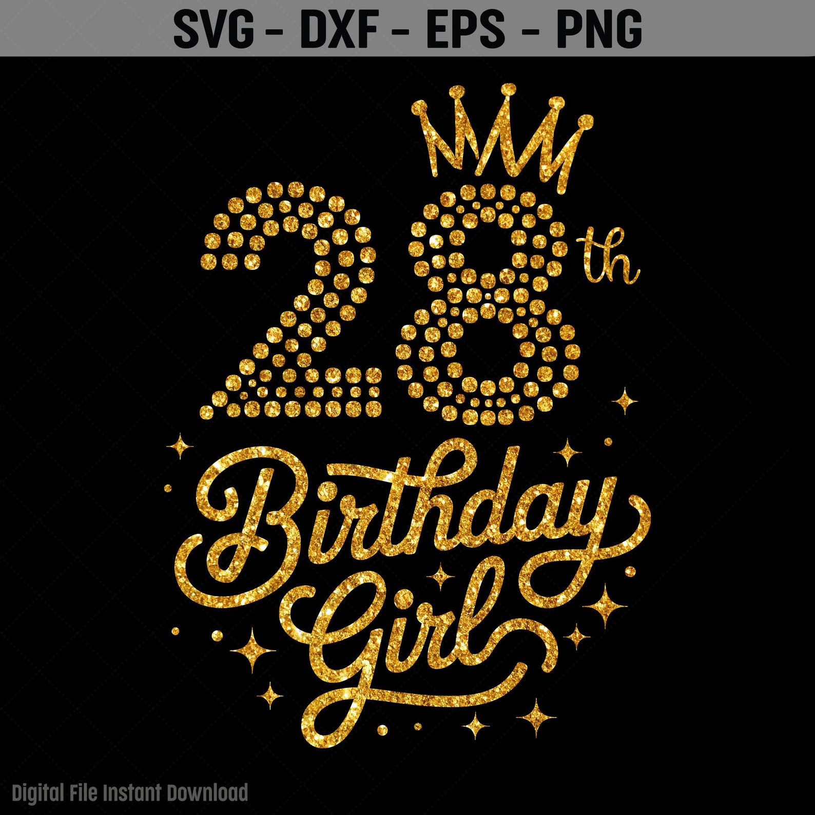 28th Birthday Girl SVG, It's My 28th Birthday Svg, 28 Years Old ...
