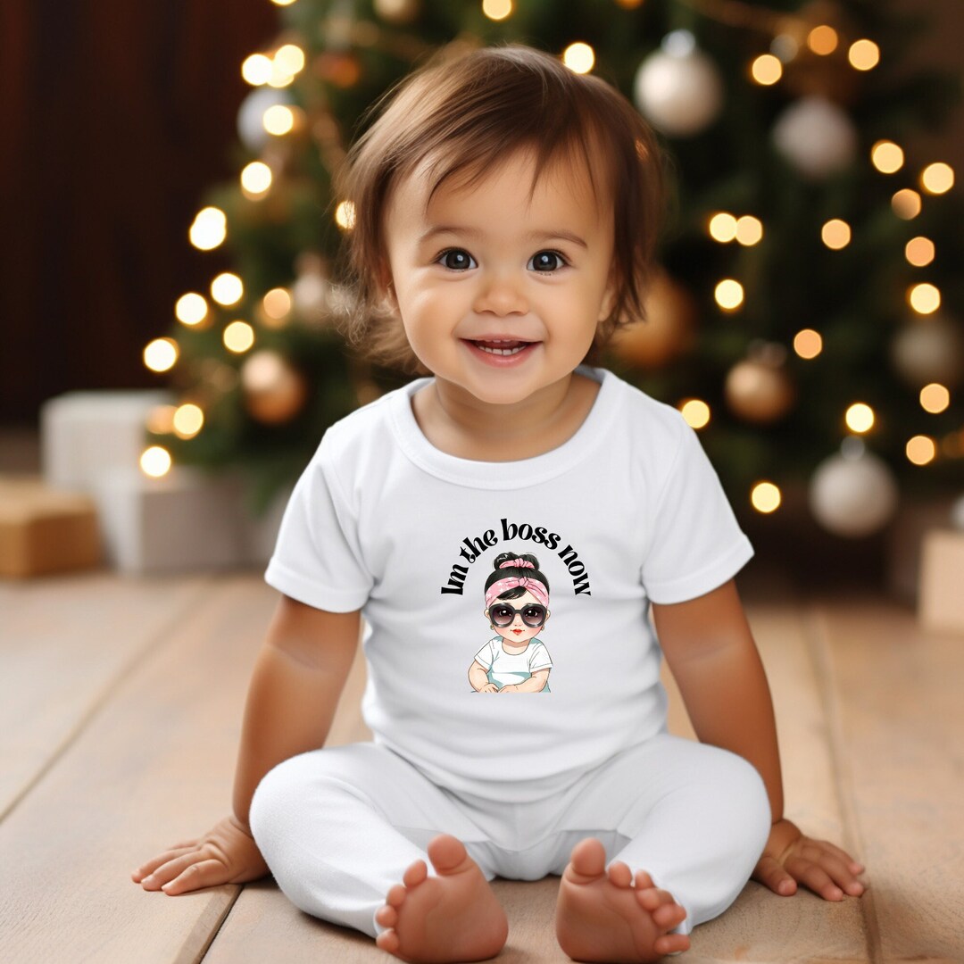 Rockabilly Wear Im the Boss Baby Girl Onepiece Etsy