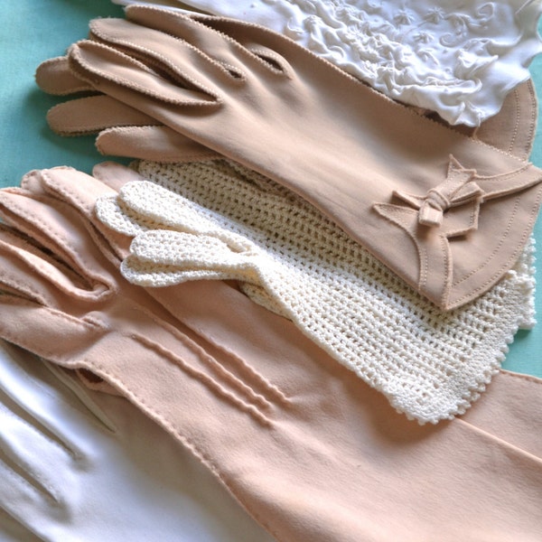 Stylish Vintage Gloves PRICED PER PAIR for Costumes, Dress-up, Tea Parties, Special Occasions, Disney Dapper Dan Days and Weddings