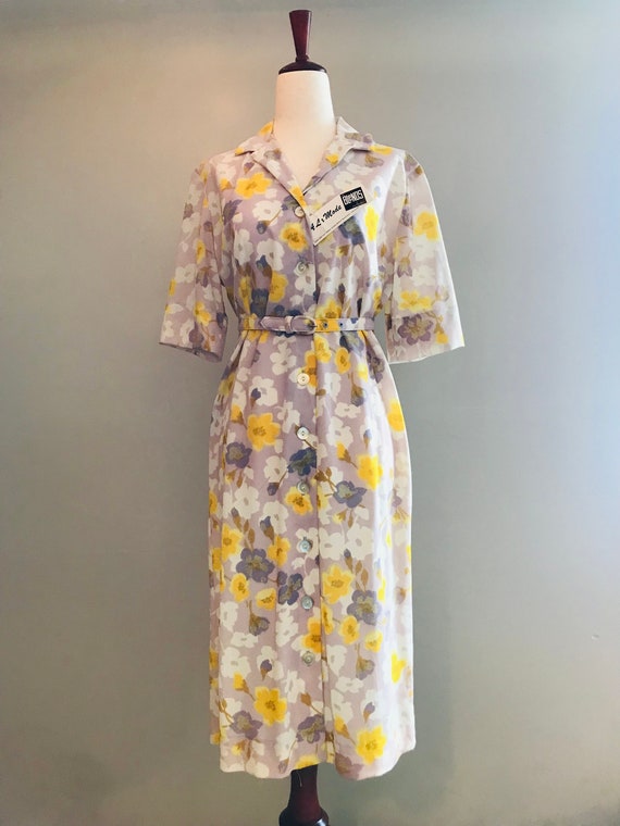 Alice of California 1960’s Vintage Lavender Floral