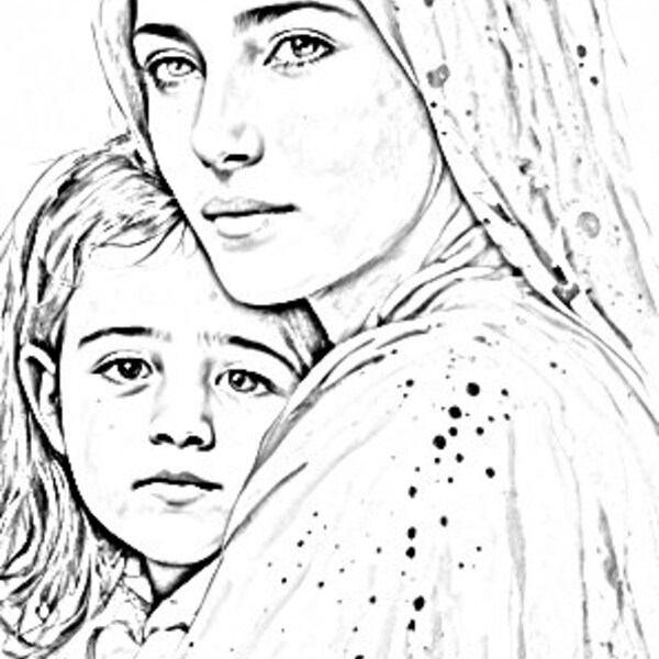 Mommy Me Coloring - Etsy