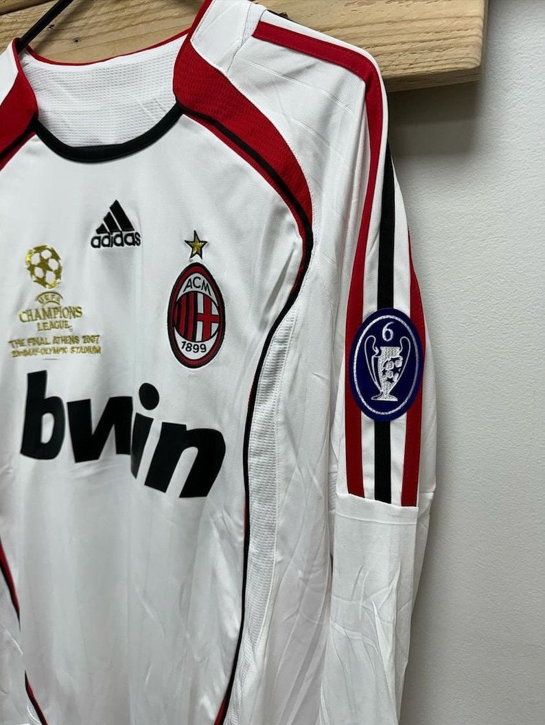 AC Milan UCL Final Shirt 2007 Kaka 22 Ac Milan Football Shirt Classic