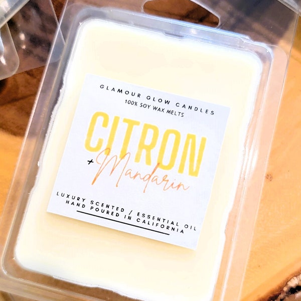 CITRON & MANDARIN  - Organic Soy Wax Melts