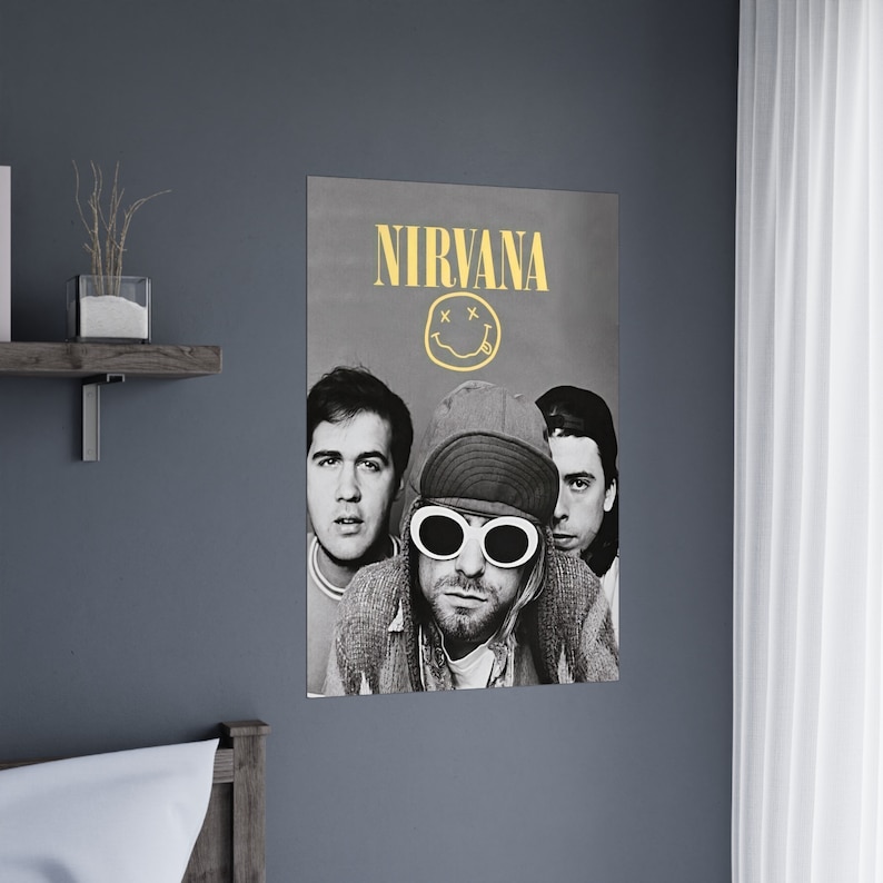 Nirvana Poster, Nirvana Album Cover Poster, Nirvana Art Print, Nirvana Wall Art, Music Home