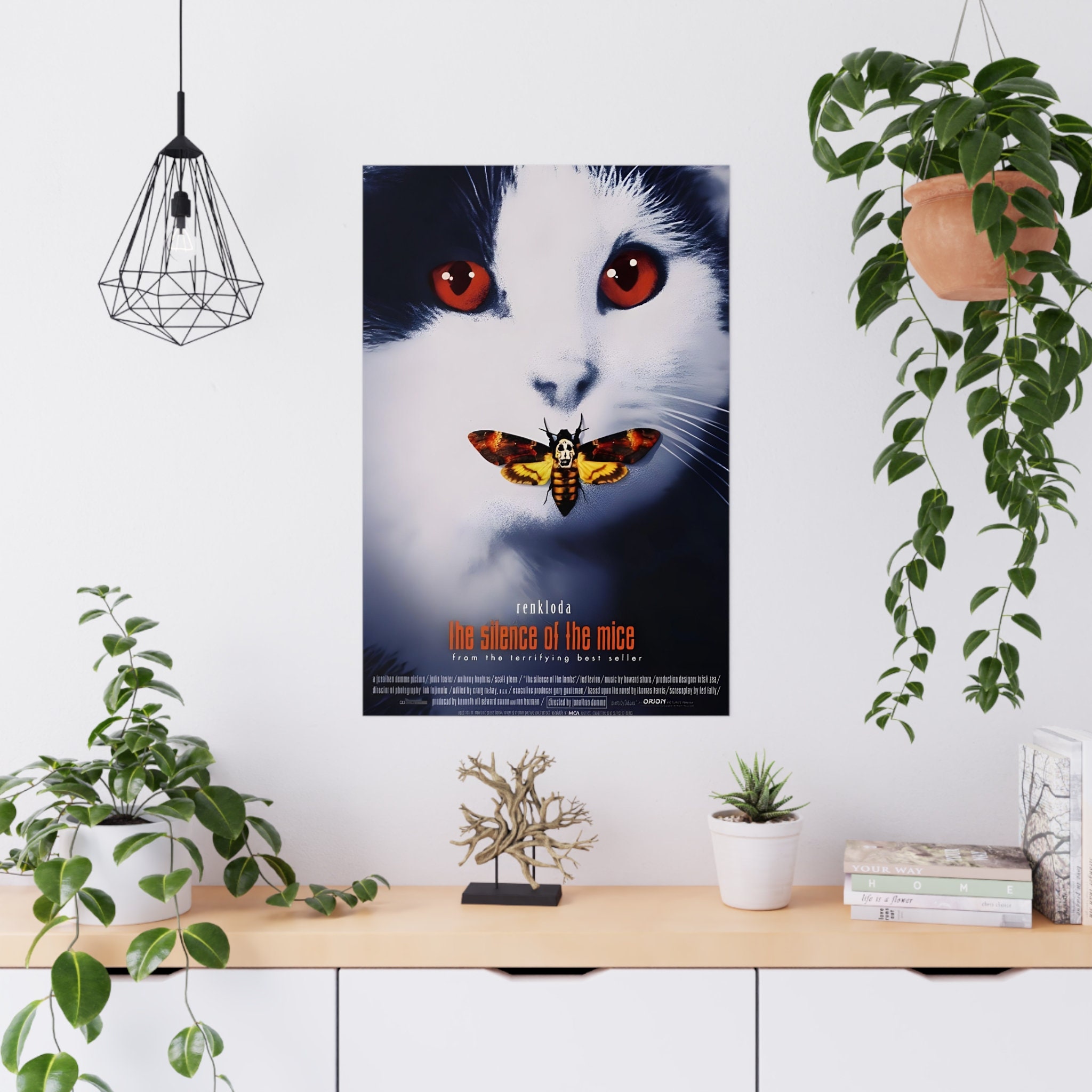 Funny Cat Poster the Silence of the Lambs Cat Lover Poster - Etsy