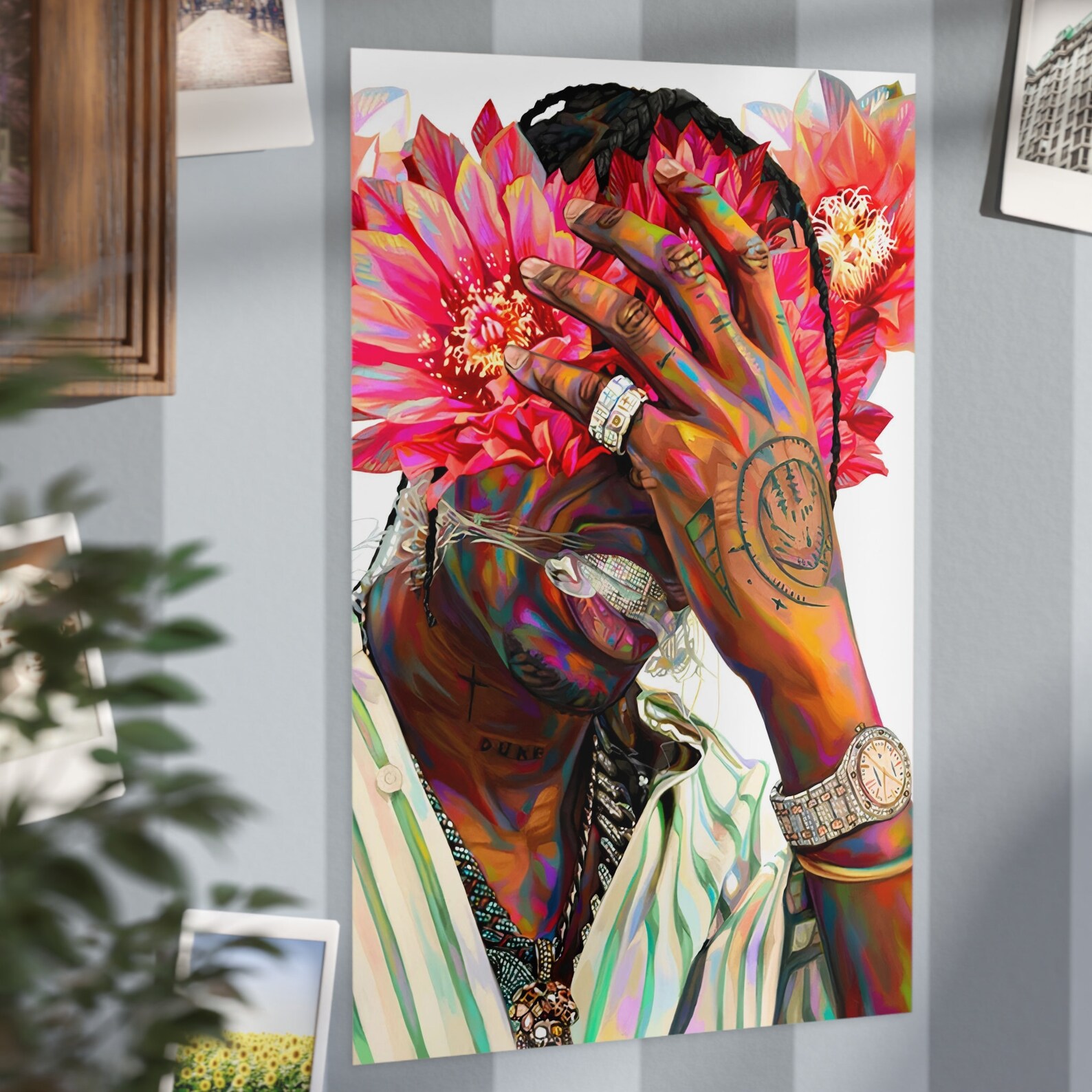 Travis Scott Poster, Travis Scott Wall Art, Travis Scott Art Print, Travis Scott Wall Decor