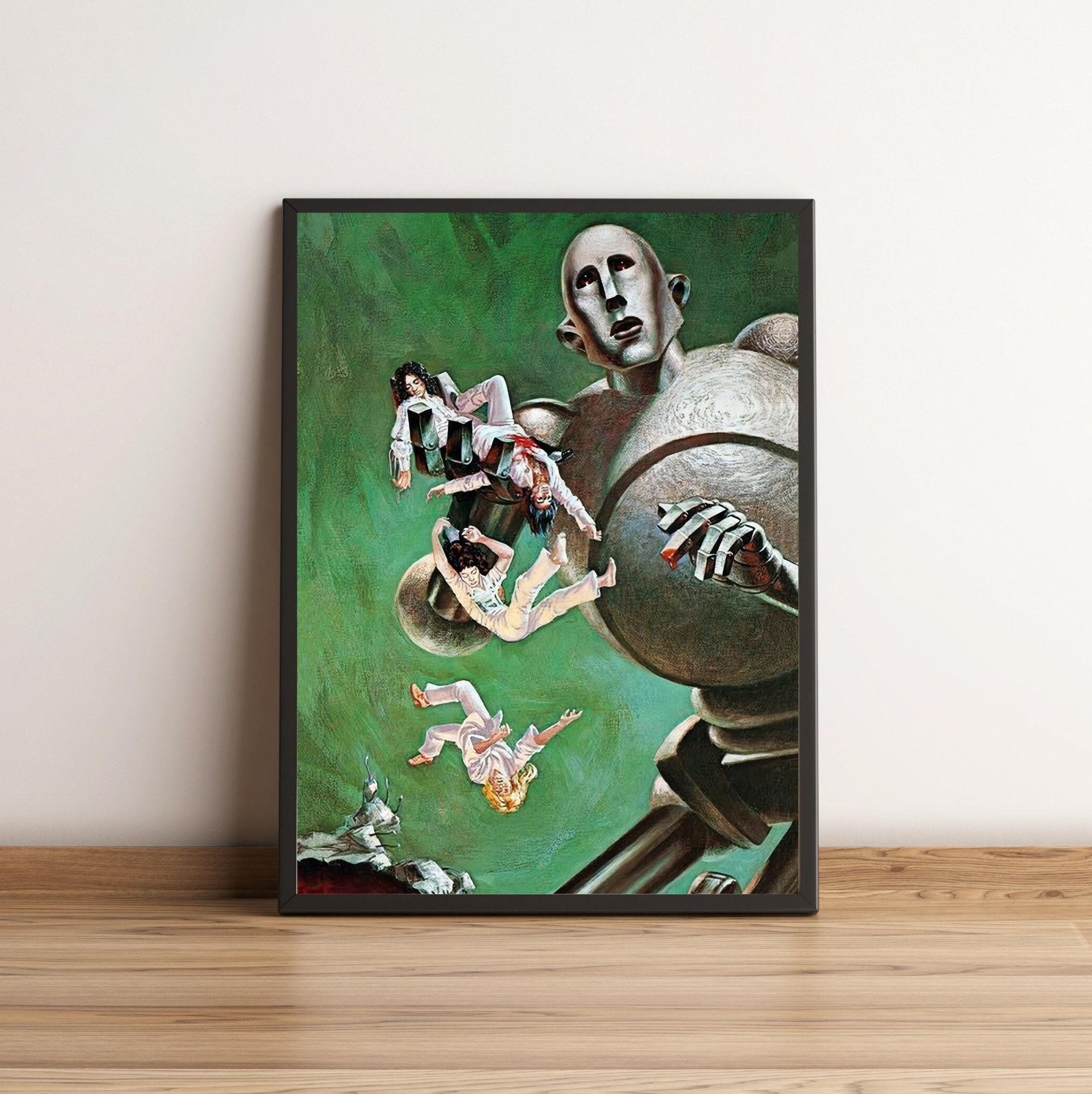 Queen Poster, News of the World Album Cover Poster, 70's Scifi Poster