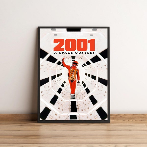 2001: A Space Odyssey Poster, Movie Poster, Stanley Kubrick Movie Poster, Rare Collectible Wall Art, Sci-Fi Film Poster, Wall Art, Art Print