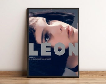 Leon The Proffessionel Poster, Leon Poster, Wall Art Print, Wall Decor, Retro Movie Poster, Vintage Poster, Movie Poster Gift, Gift for Her