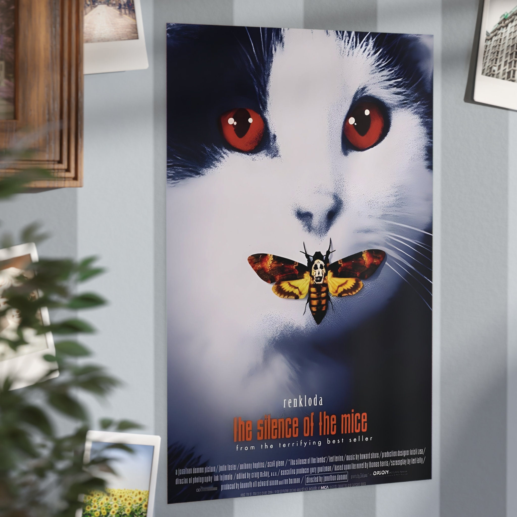 Funny Cat Poster the Silence of the Lambs Cat Lover Poster - Etsy