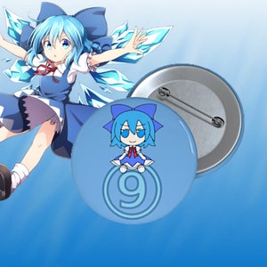 Cirno Fumo 9 Touhou Button