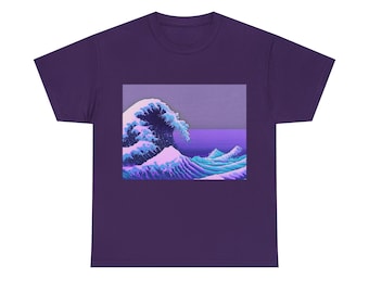 Great Wave Off Kanagawa Retro Vaporwave Unisex T-Shirt