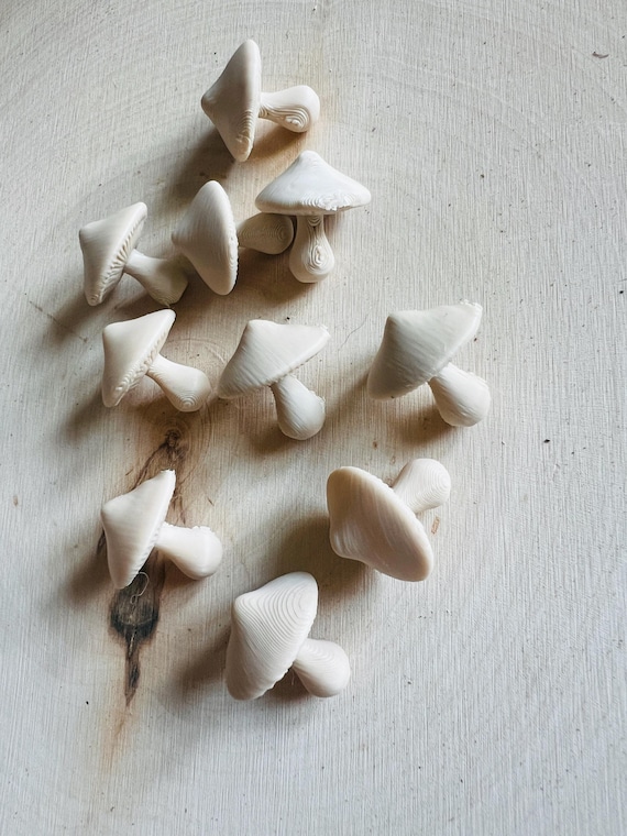 Terrarium Mushrooms: 3D Printed Fairy Garden Craft - Set of 10