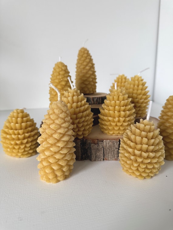 Mushroom Beeswax Candles - Pure Natural Organic
