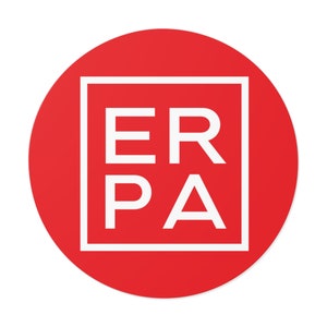 er PA round sticker, er PA sticker, physician assistant sticker, PA gift, vinyl sticker, grey er pa sticker