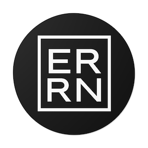 nurse sticker, er RN Sticker, bottle sticker, emergency department Sticker, ER rn bottle sticker, nurse circle sticker, rn circle sticker