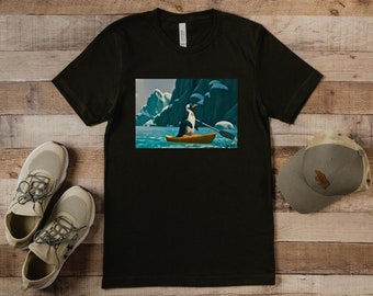 Penguin shirt, Animal Shirt, Kayaking Shirt, Scenic Shirt