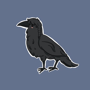 Wednesday’s Raven Sticker