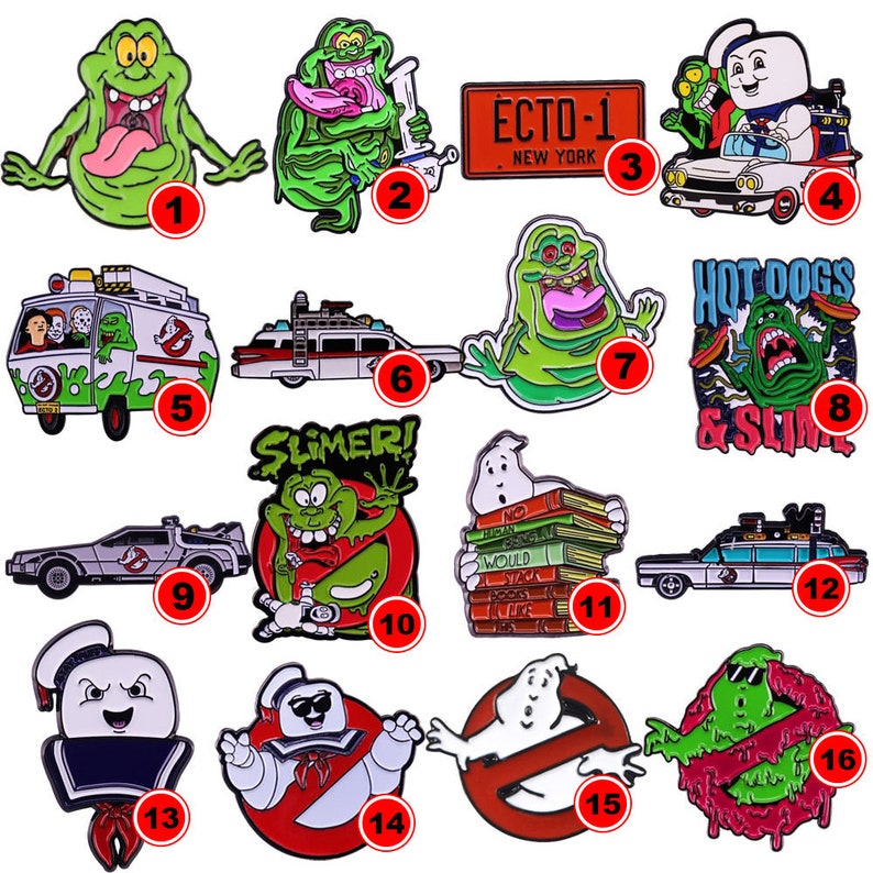 Ghostbusters Movie Pin Badge Pin Pins Badge Gift Jewellery Accessory Gift For Cartoon Retro Enamel Sticker Stickers Metal Cute Cool image 2