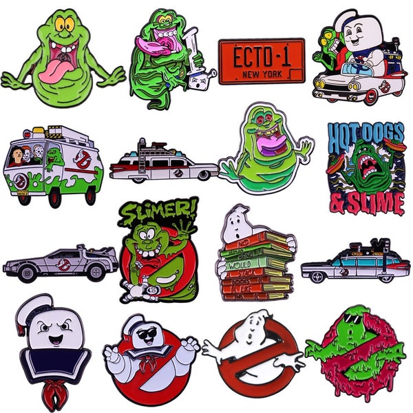 Ghostbusters Movie Pin Badge | Pin Pins Badge Gift Jewellery Accessory Gift For Cartoon Retro Enamel Sticker Stickers Metal Cute Cool
