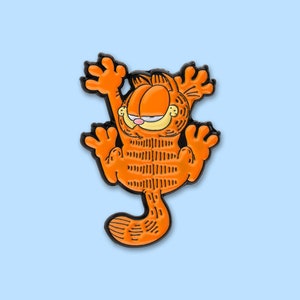 Garfield Pin Badge | Pin Pins Badge Gift Jewellery Accessory Gift For Cartoon Retro Enamel Sticker Stickers Metal Cute Cool