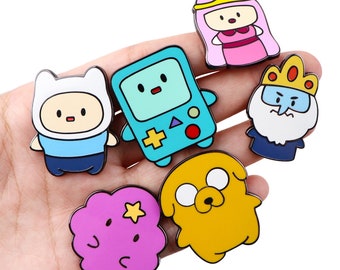 Adventure Time Pin Badge  Pin | Pin Badge Pins Art Gift Decor Sticker Set Poster Print Artwork Retro Vintage Crest Cool Anime Goth