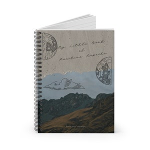 LOA Abraham Hicks Inspired Book of Positive Aspects with Scrap Book Cover Spiral Notebook Journal with Ruled Lines
