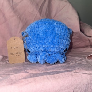 Blue Plush Cuddlefish
