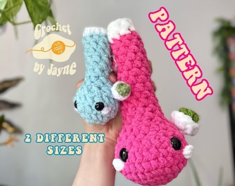 Crochet Leaf Bud Big AND LIL'  PATTERN