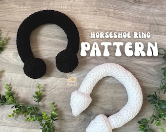 Horseshoe Ring Piercing crochet PATTERN (2 in 1)