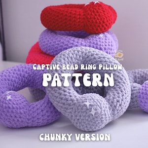 Patrón de anillo de cuentas cautivas gruesas (almohada perforante)