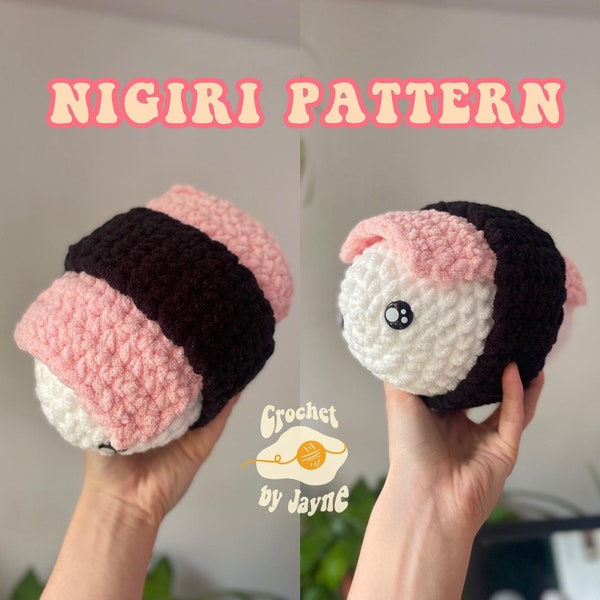 NIGIRI/MUSUBI sushi Crochet Pattern (Comes apart)