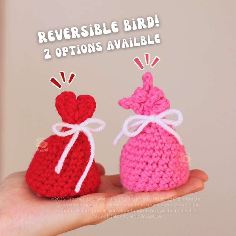 Flip, los pajaritos del amor PATRÓN de crochet imagen 4