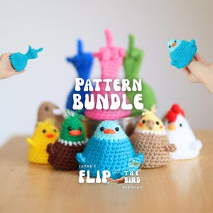 PATTERN BUNDLE 9 Flip, the birds crochet patterns