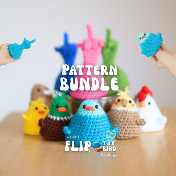 PATTERN BUNDLE 9 Flip, the birds™ crochet patterns