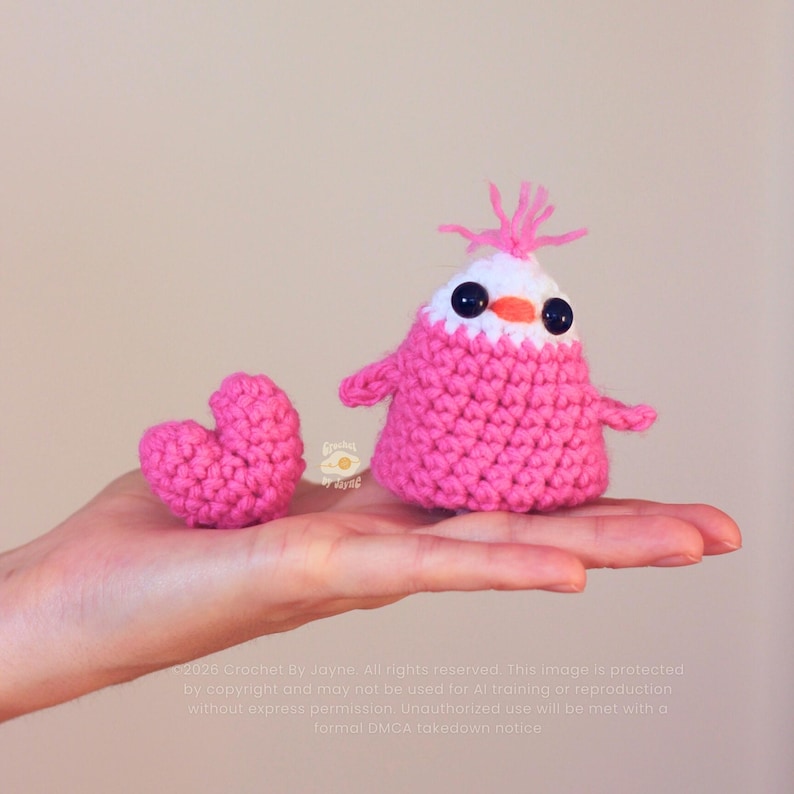 Flip, los pajaritos del amor PATRÓN de crochet imagen 5