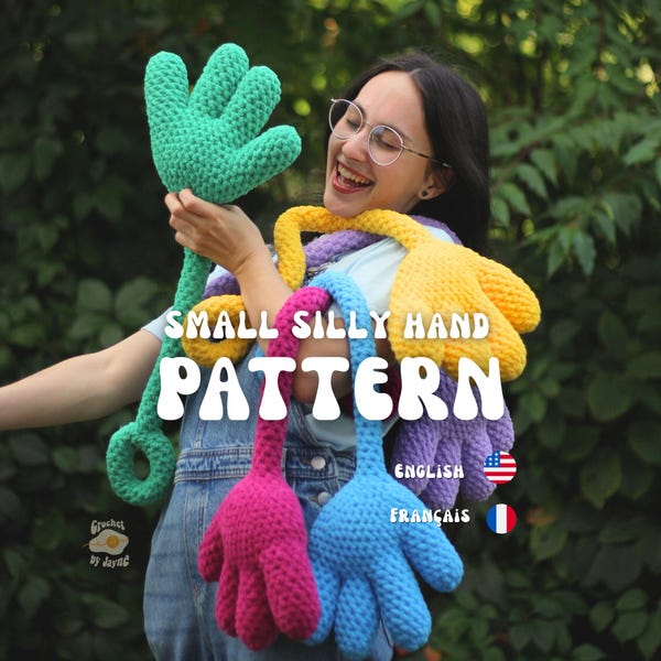 Small Silly Hand crochet PATTERN