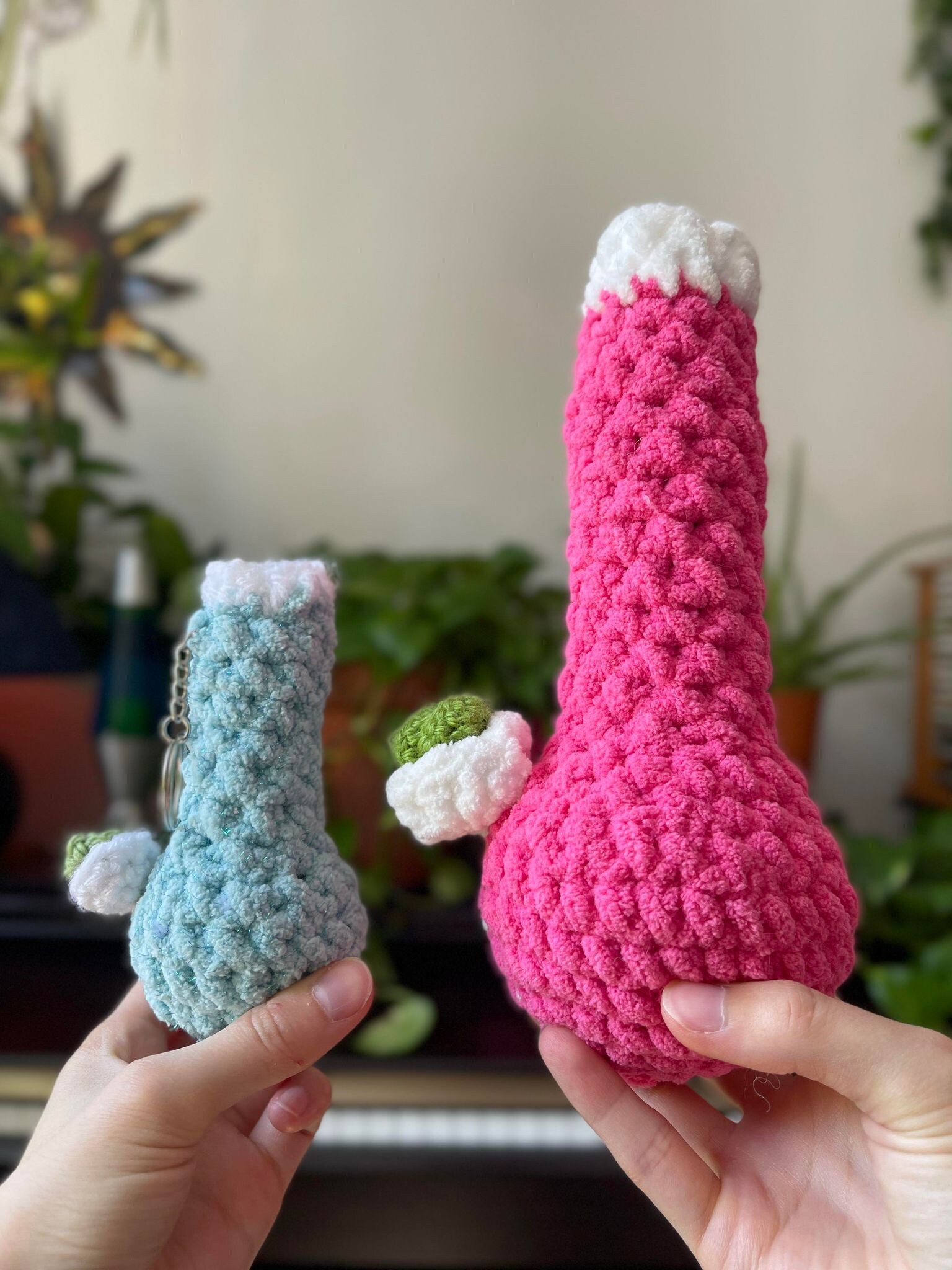 Crochet Leaf Bud Big AND LIL' PATTERN - Etsy