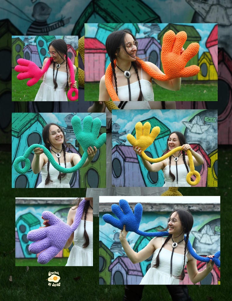 Silly Hand crochet PATTERN image 5