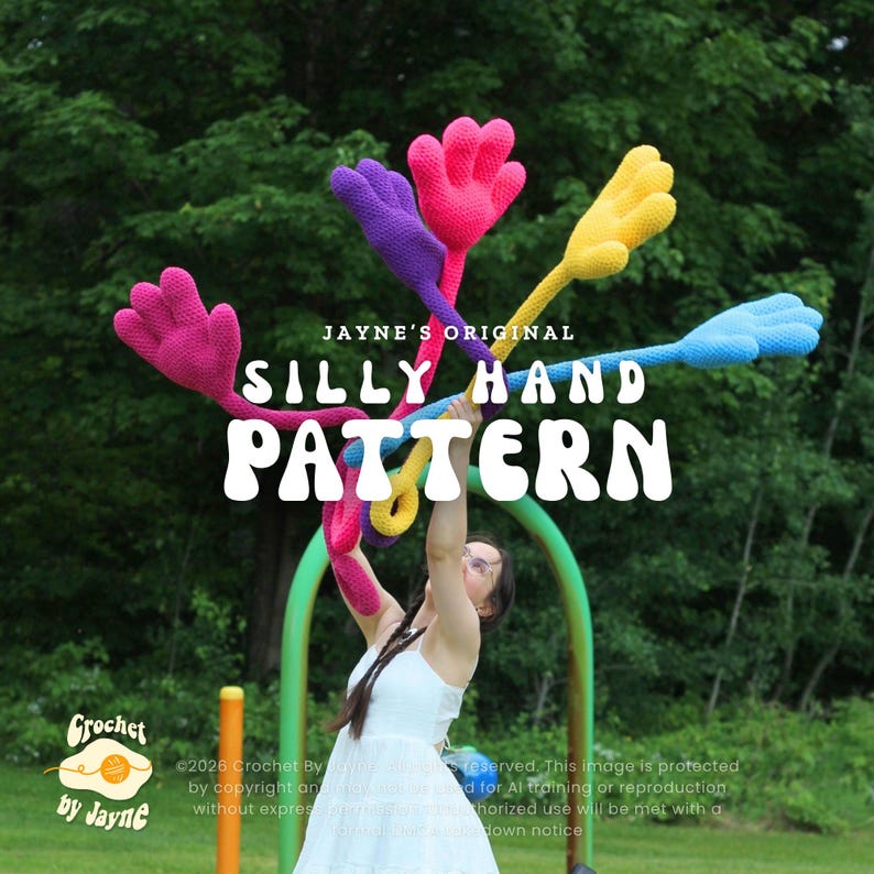 Silly Hand crochet PATTERN image 4