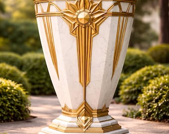Witte decoratieve plantenbak