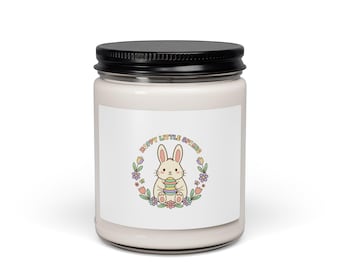 Sojakaars paashaas, pastel lente cottagecore-pot, vintage bloemenaccent