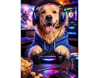 Gaminghondposter | Kunstposter