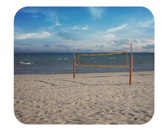 Netto strandvolleybal muismat | Coastal Sand Ocean bureaumat