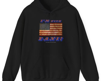 Ich bin mit Fani Hoodie Heavy Brown - Coole Shirts und Tops Co