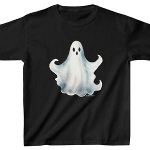 Kids Halloween Shirt Ghost Cotton - Cool Shirts And Tops Co