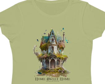 Camisa orgánica para mujer Home Sweet Home 1921 - -Cool Shirts and Tops Co