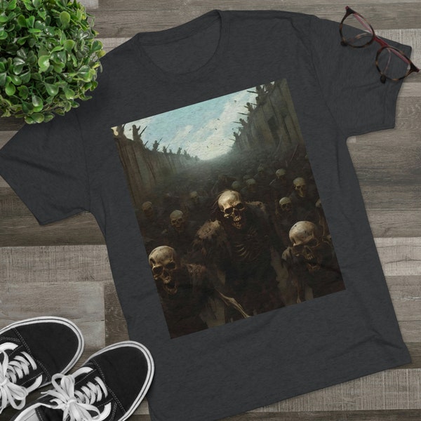 The Undead Assault Unisex Tri-Blend Crew Tee