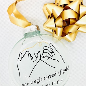 Handmade Invisible String Glass Christmas Ornament
