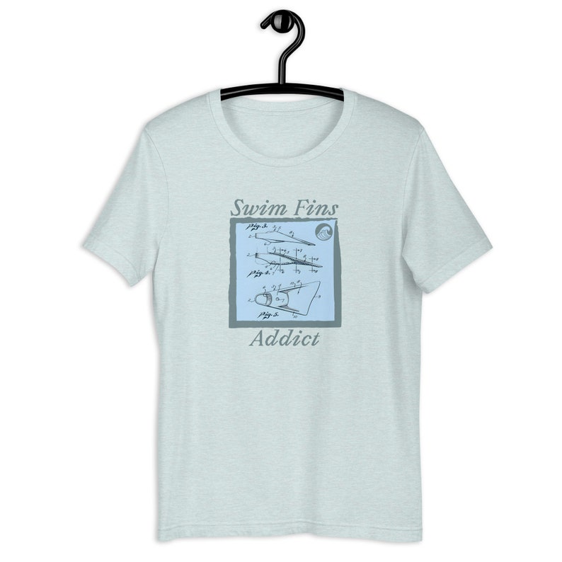 T-shirt unisexe - swim fins addict